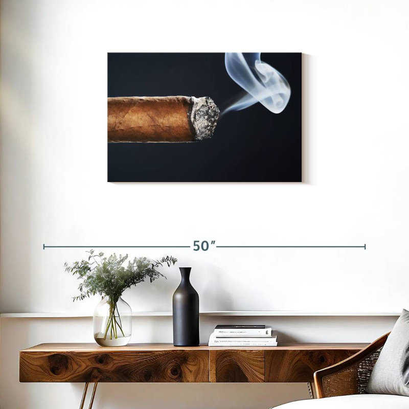 Senne Burning Cigar, 20" H x 30" W