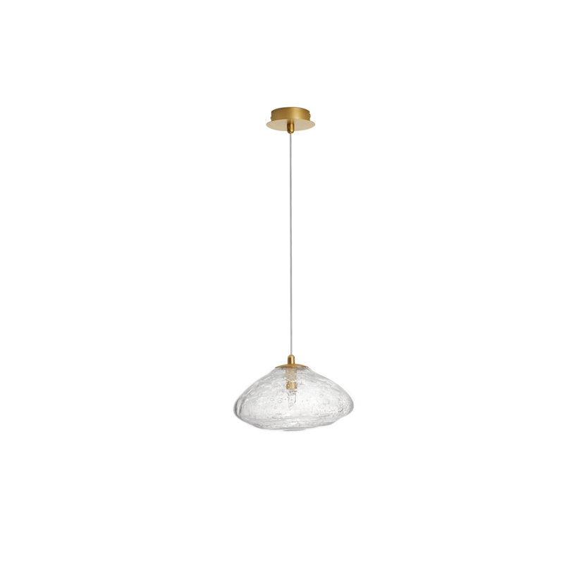 1 - Light Gold Shaded Pendant