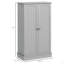 Armoire de rangement pour garde-manger de 41 po, armoire de cuisine autoportante avec 12 tablettes de porte, portes doubles, étagère à 5 niveaux et tablettes réglables-1642459216