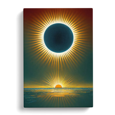 CAN-V0523-2613X Two Suns - Wrapped Canvas Print