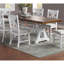 Table de salle à manger formelle blanche 1pc