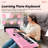 Piano Keyboard For Beginner,61 Keys Electric Keyboard Piano Portable Music Keyboard With Lighted Up Keys For Kids Teens, Back To School Piano With Stand Pedal Microphone USB-101292793