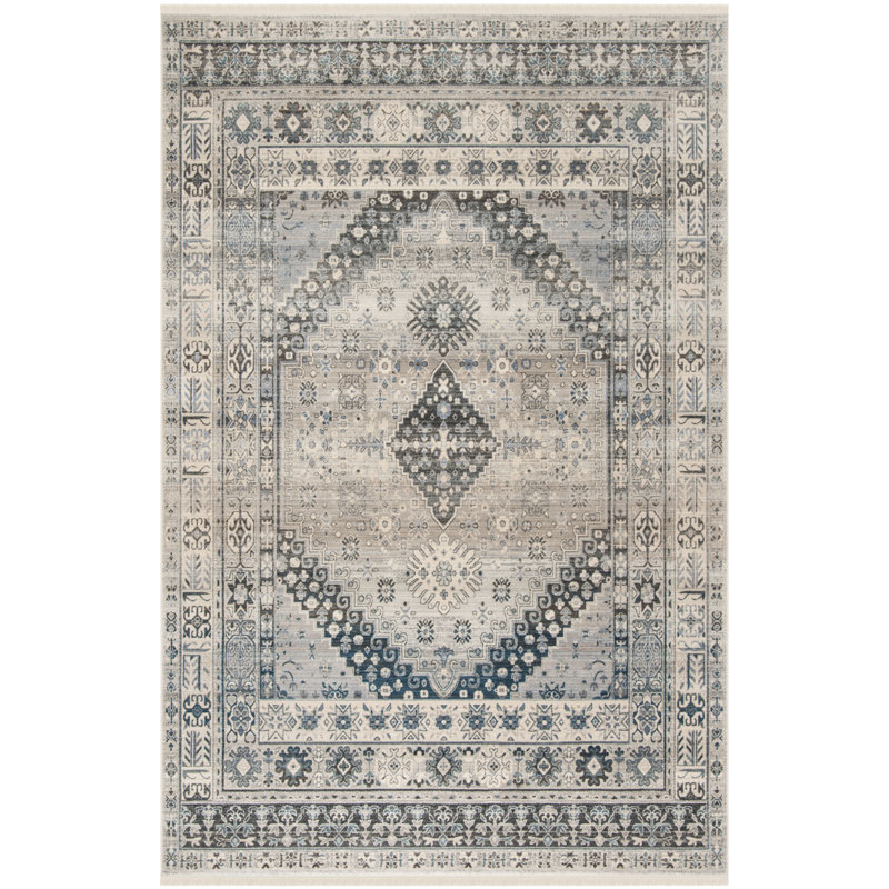 Vintage Performance Fabric Oriental Rug, Rectangle 9' x 11'7"