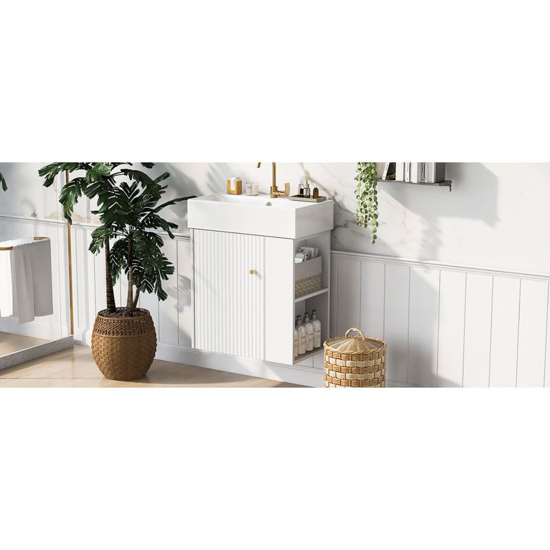 Meuble-lavabo flottant 21,6 po Modern
