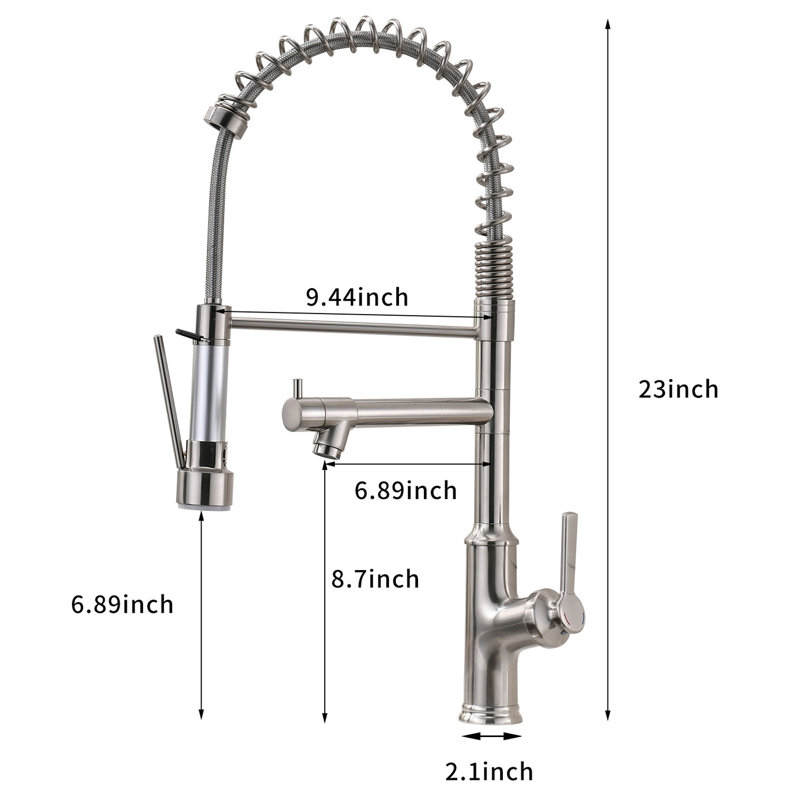 GAWEZA Pull Down Kitchen Faucet