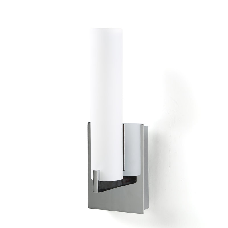 Armiah Aluminum Armed Sconce, Chrome