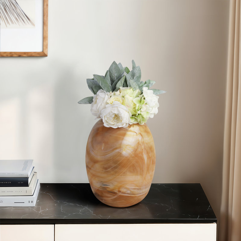 Marseille Handmade Glass Table Vase, 14"