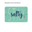 Tapis côtier Stay Salty, pour maison de plage et salle de bain, 24 po x 36 po, bleu sarcelle