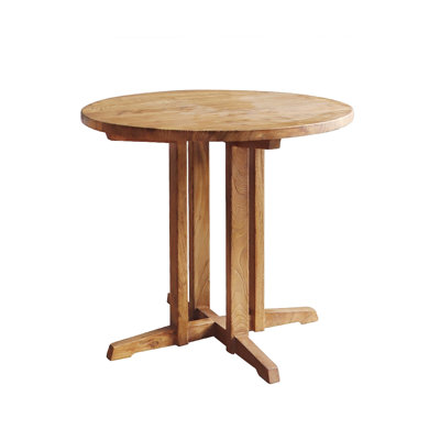 Burlywood Round Solid Wood Dining table
