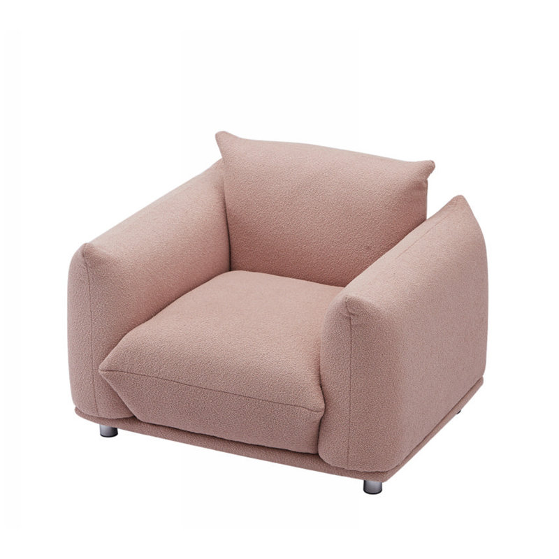 Canapé d'appoint Fidelia, Tissu rose
