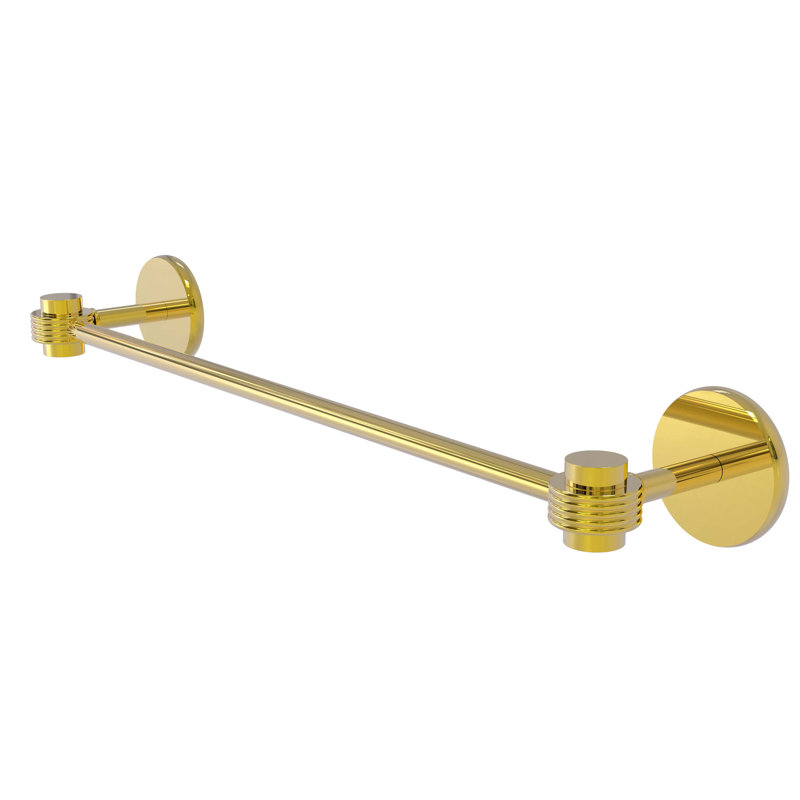 Barre à serviettes murale 36" Satellite Orbit One, Laiton poli, H 3 po x l 26,5 po x P 3,9 po