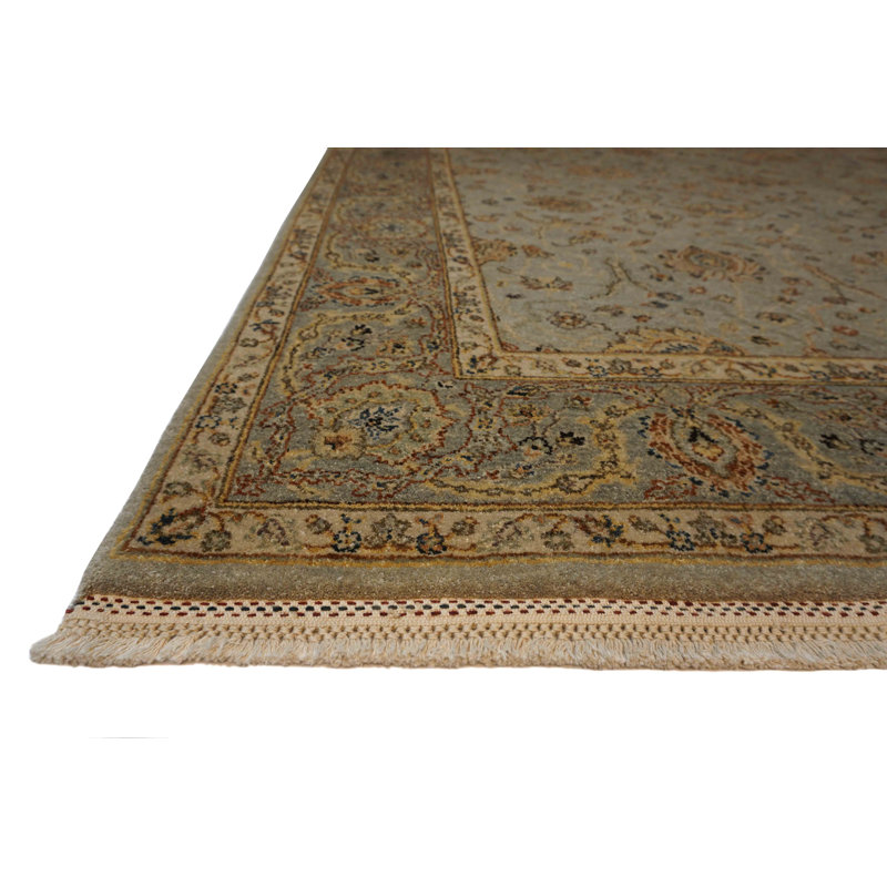 Cote D’Azure Hand Knotted Wool Area Rug, Rectangle 6' x 9'