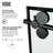 Elan 56-60" W x 66" H Sliding Frameless Tub Door with 3/8" Striped Clear Glass