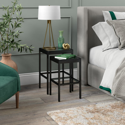Alexis Glass Top Nesting Tables