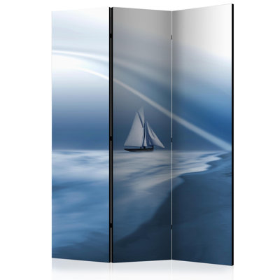Ginzburg 135 cm W x 172 cm H 3 - Panel Solid Wood Folding Room Divider