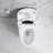 Elongated Smart Toilet With Elongated Heated Bidet Seat, Intelligent Toilet With Bidet Built-In, Feet Sensor,Auto Open/Close Seat, Off Seating AUTO Flush, Night Light, Warm Water & Dryer,White