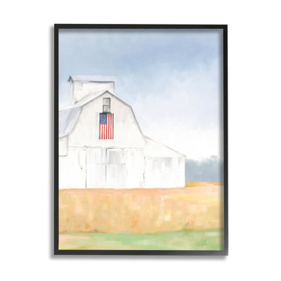Drapeau américain sur fond blanc