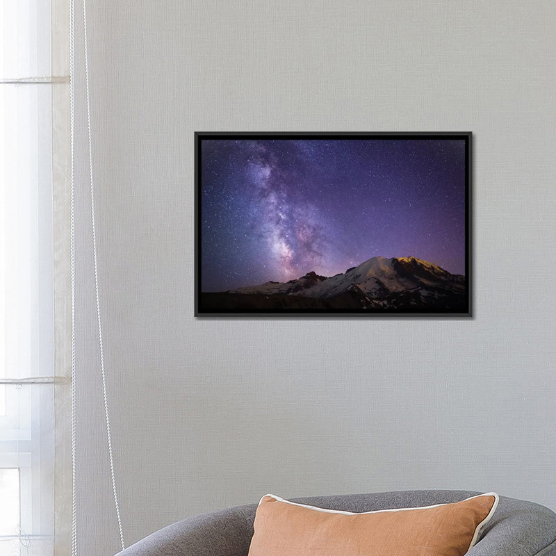 «Milky Way» par Gary Luhm - Estampe numérique sur toile tendue avec châssis, H 18 po x l 26 po x P 1,5 po, Pas de tapis