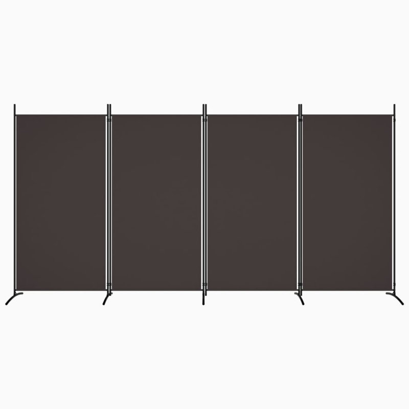 Abdisamad 3 Panel Room Divider, 4, 180cm H x 346cm W, Brown