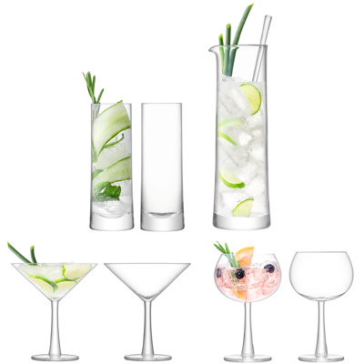 Gin 12.85oz. Handmade Glass Set