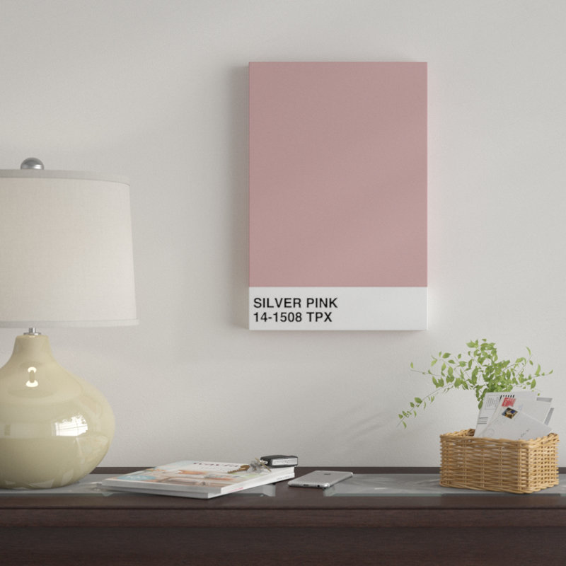 « argenté rose 14-1508 tpx », impression sur toile, H 18 po x l 12 po x P 1,5 po, Toile tendue, Pas de tapis