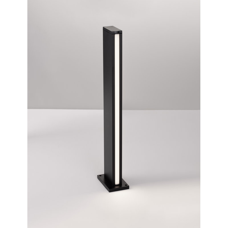 Black Integrated LED Metal Bollard Light