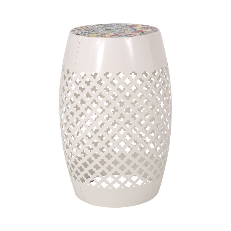 Derryck End Table, White