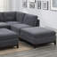 Chaise modulaire en tissu chenille sans accoudoirs 1pc-1394790690