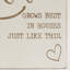 Dominiqua «Love Grows Best in House Just Like This», décoration de table en bois