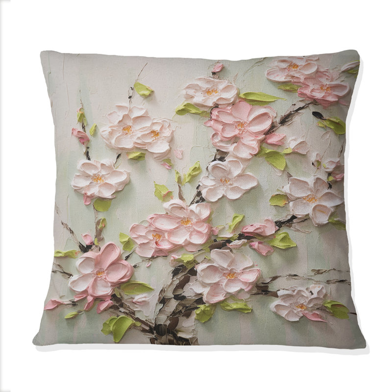 Coussin décoratif Apple Blossom Impasto I