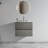 Hostetler Wall-Mounted Bathroom Vanity with Sink