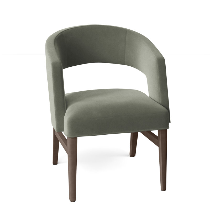 Chaise avec accoudoirs Bryant, Amande chamois, 9953 saule