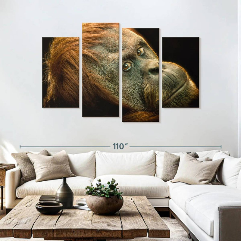 Brampt Dramatic Orangutan, 54" H x 84" W