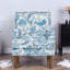 Chaises d'appoint Comfort, bois et tissu, motif floral maison de campagne, salon maison