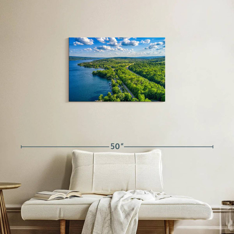 Paysage du lac Alvord Keuka, H 20 po x l 30 po