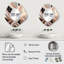 Metallic Stripes And Circles II - Abstract Marble Asymmetrical Shapes - Modern Large Wall Mirror-107229840