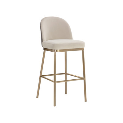 Hamlett Upholstered Stool with Metal Frame