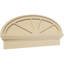 Fronton en uréthane Elliptical Signature, brun clair apprêté-102752107-113054387-113222579