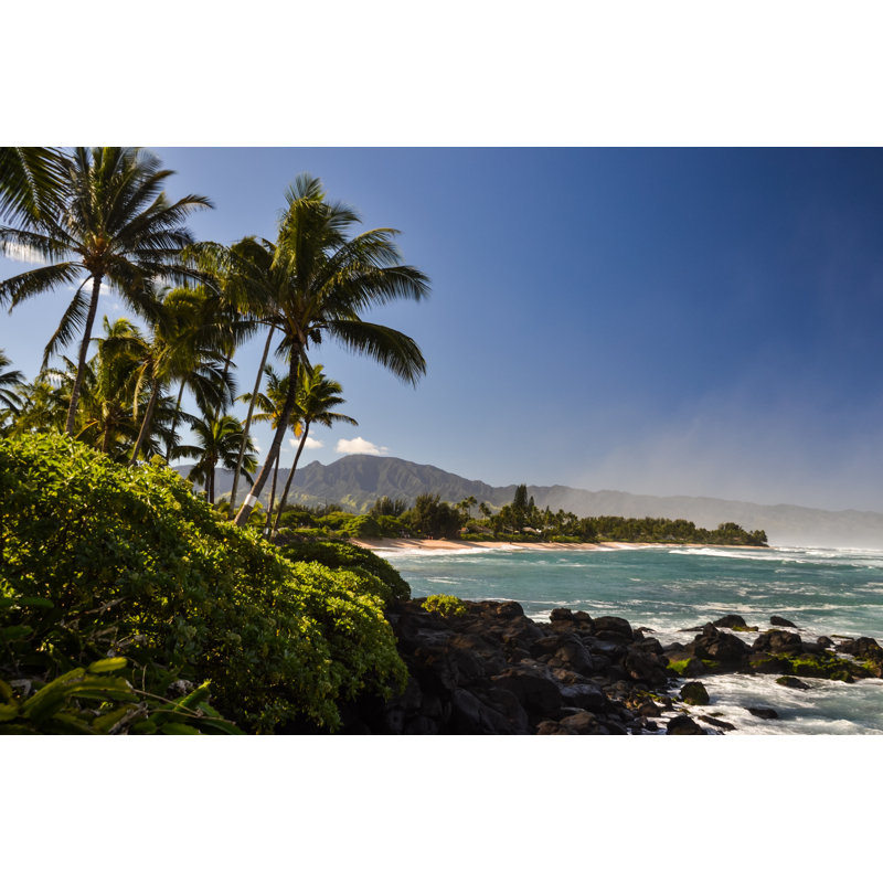 Turtle Beach Near Haleiwa - Wrapped Canvas Print, 30cm H x 46cm W