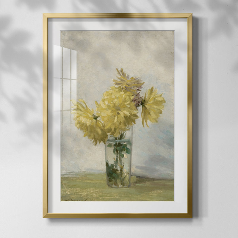 Imprimé floral rétro CCXLV III - impression encadrée