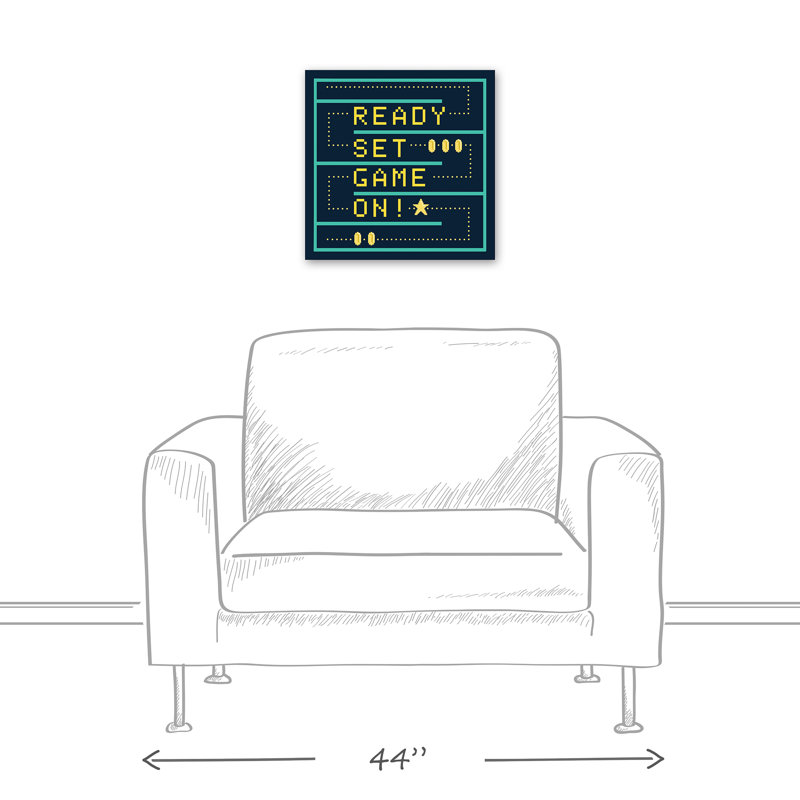 « ready set », art sur toile Van Winkle, H 20 po x l 20 po x P 1,25 po