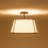 Nyjel Classical 4 - Light Linen Tapered Drum Semi Flush Mount-602705472-577421153
