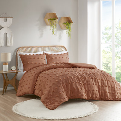 Ensemble de housse de couette jacquard à pince Lucy