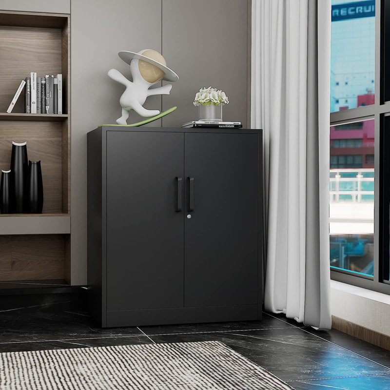 Armoire de rangement l 31,5 po Sonique, Noir