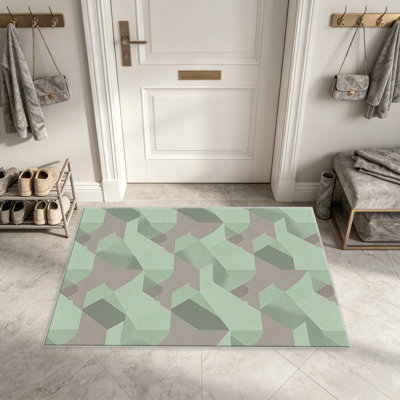 Tapis de couleur sauge taupe abstraite pour le salon, doux et confortable, adapté à toutes les saisons, facile à entretenir, tapis de sol intérieur lavable à la machine, sous la table de ferme convenant à la chambre à coucher, à la salle à manger, au bureau, au balcon, au patio de décoration intérieure