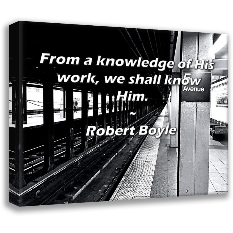 «Artsy Quote» par Robert Boyle, toile tendue avec châssis, H 13 po x l 18 po