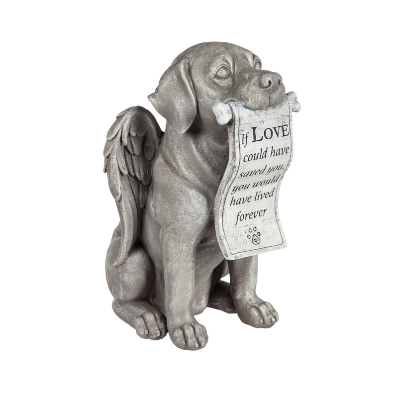Statue de chien chien avec volute