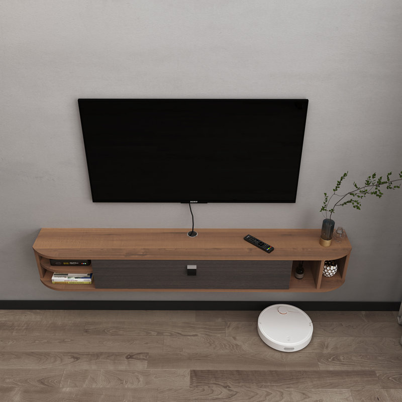 Meuble télé flottant pour téléviseur de 50 po ou moins Ganimeta