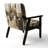 Paper Euphoria I - Upholstered Midcentury Modern Arm Chair-118659401-118659394