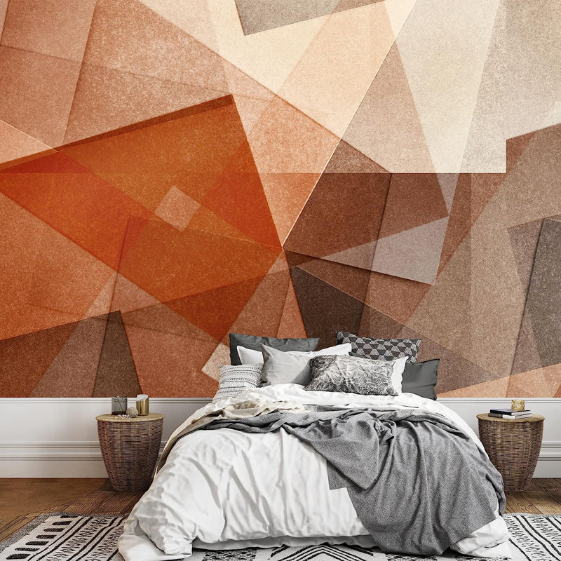 Geometric Peel & Stick Border, 66" L x 96" W